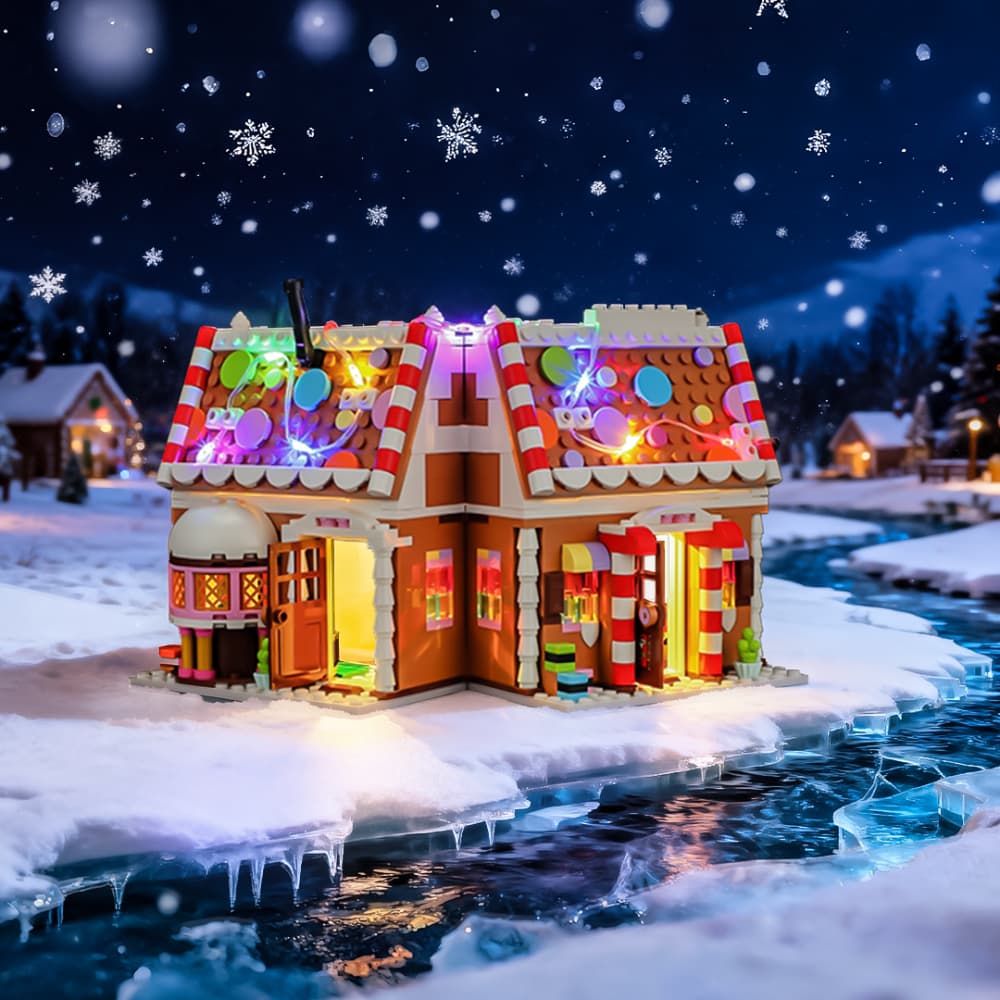 LEGO Festive Gingerbread House 40809 Light Kit | Holiday Lights