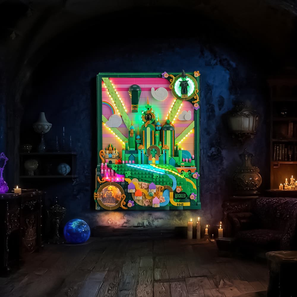 Light Kit For Emerald City Wall Art #75685-Briksmax 2.0