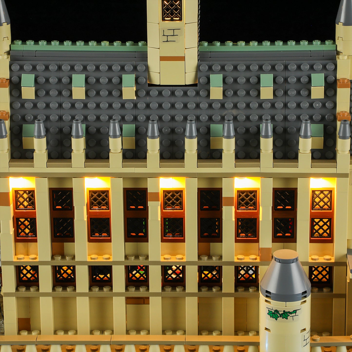 Beleuchtungsset für die Große Halle von Schloss Hogwarts 76435-BriksMax