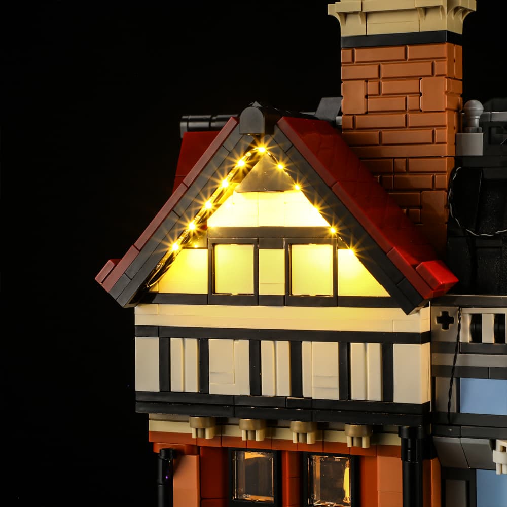 Light Kit For Tudor Corner 10350(Christmas Version)- Briksmax 2.0