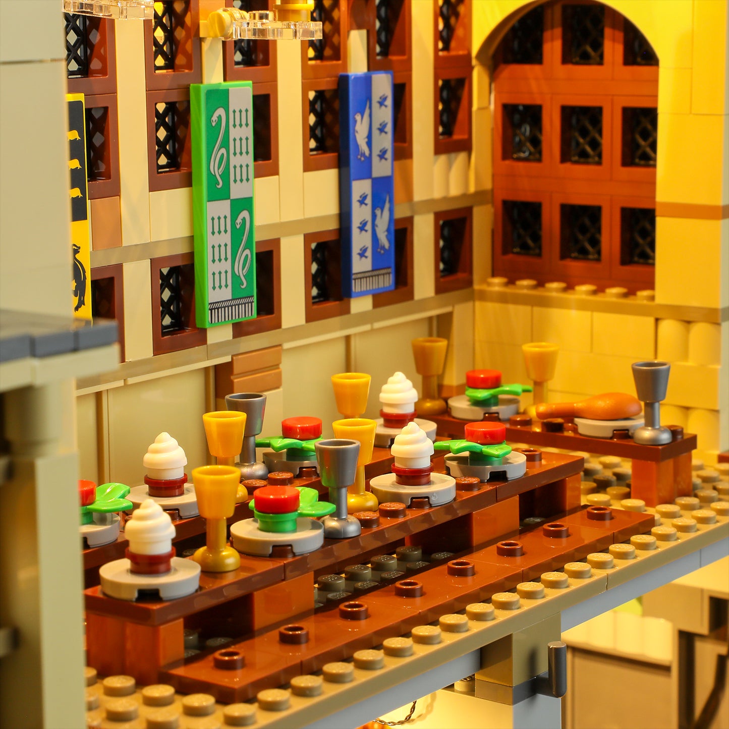Beleuchtungsset für die Große Halle von Schloss Hogwarts 76435-BriksMax