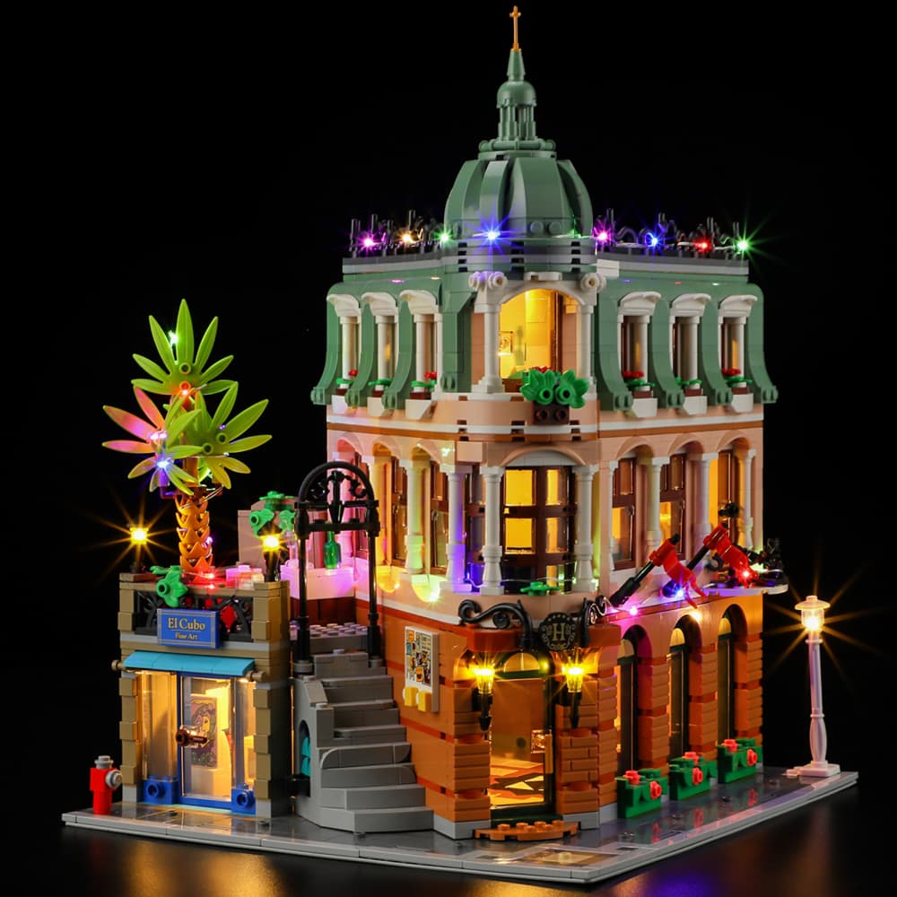 Kit d'éclairage pour hôtel-boutique n° 10297 (version Noël) - Briksmax 2.0