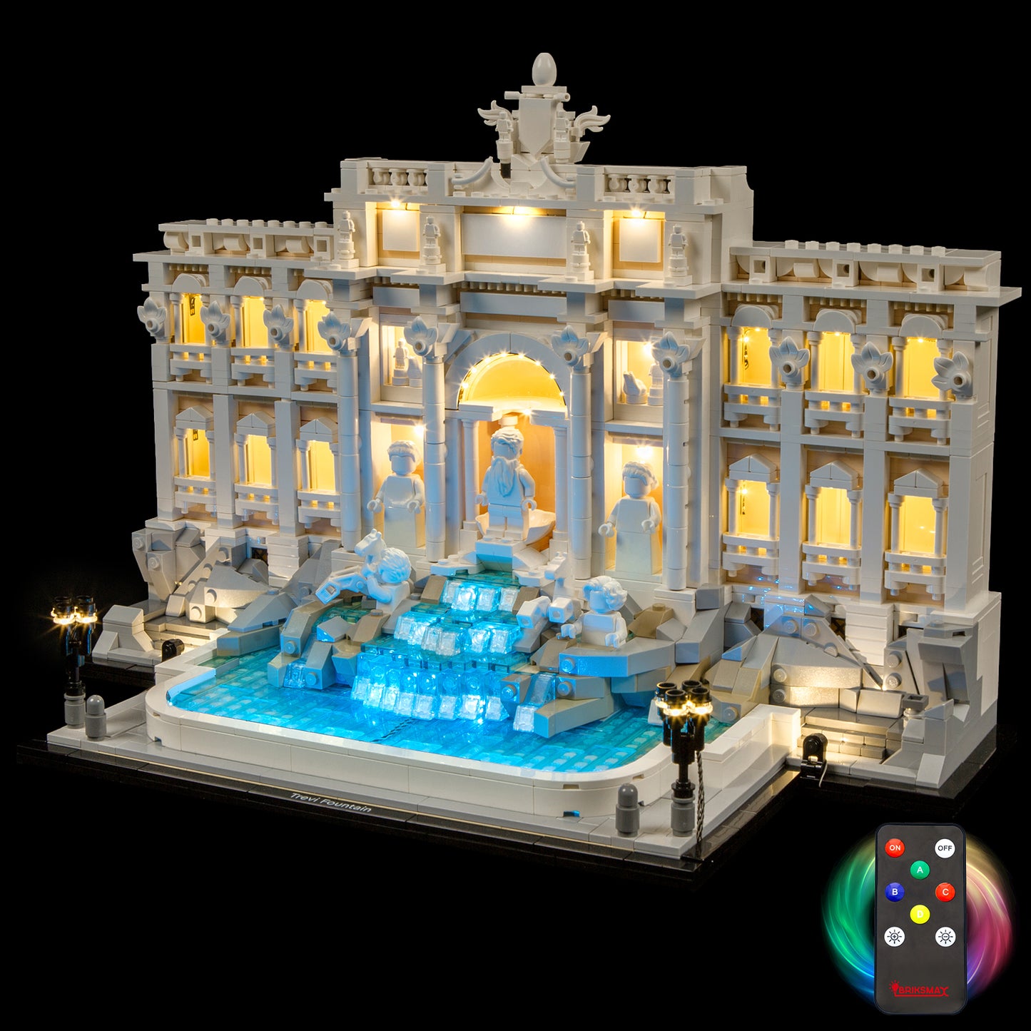 (Remote Version)Briksmax 2.0 Light Kit For Trevi Fountain #21062