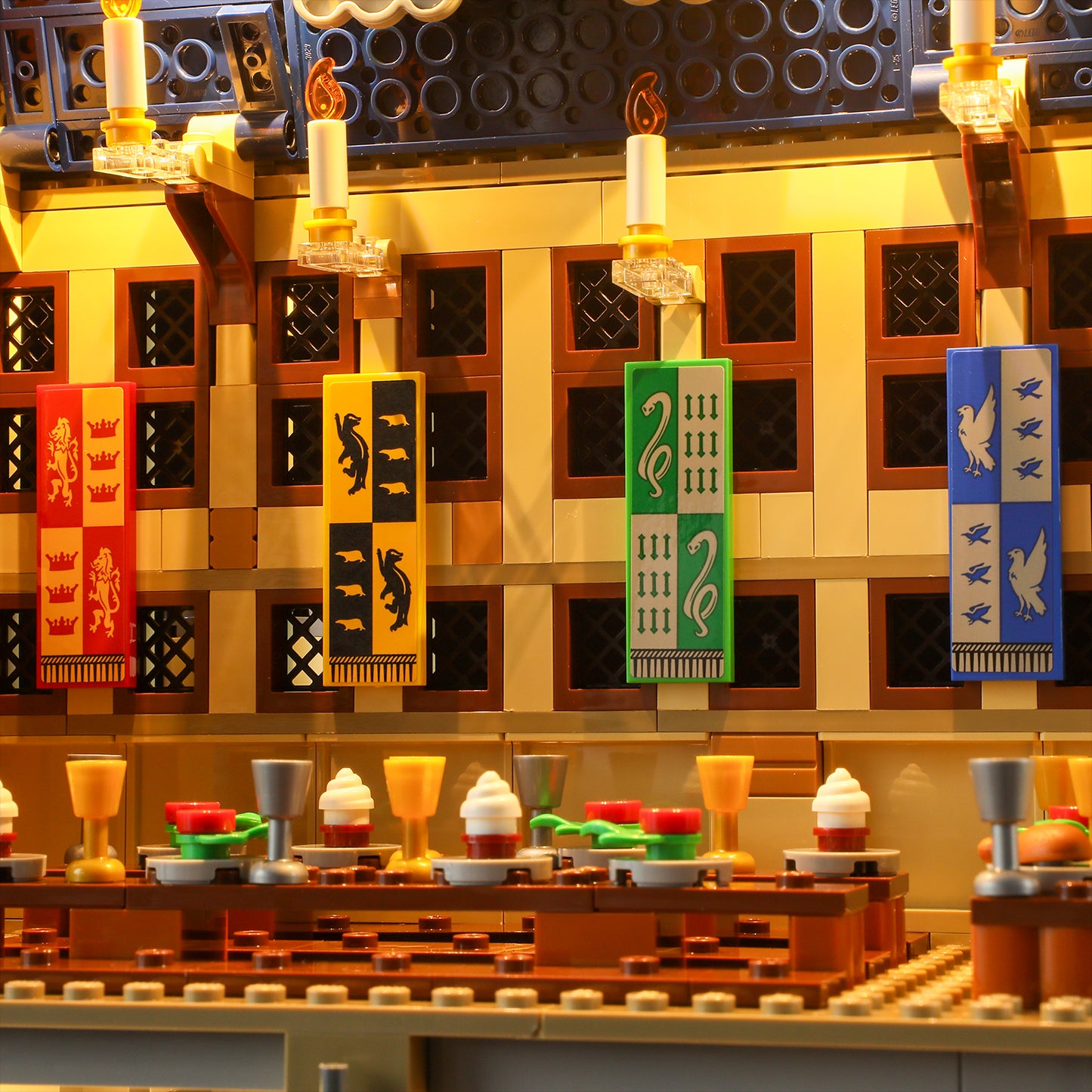 Beleuchtungsset für die Große Halle von Schloss Hogwarts 76435-BriksMax