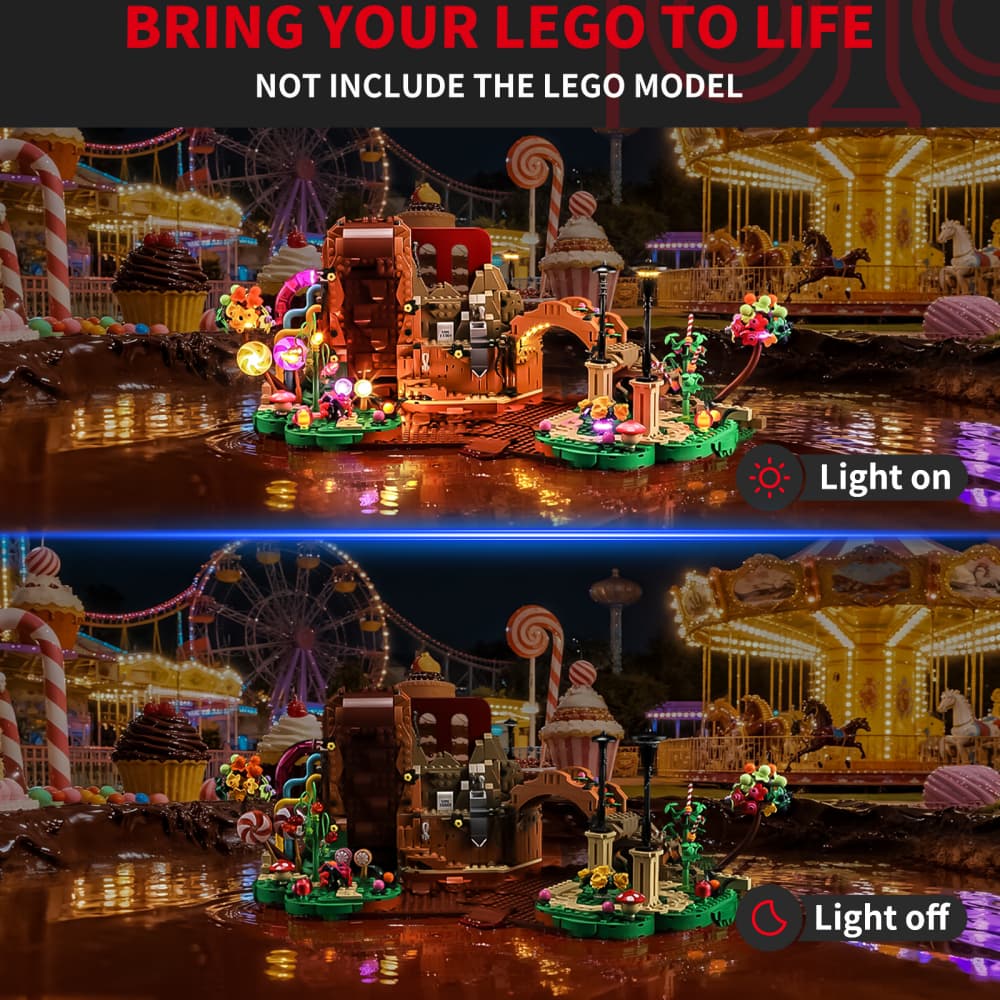 Light Kit For Willy Wonka & the Chocolate Factory #21360- Briksmax 2.0