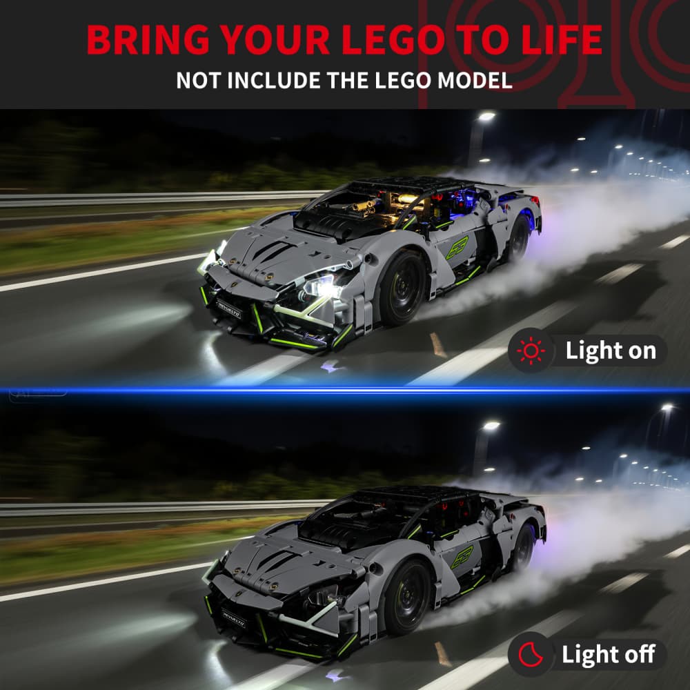 Briksmax 2.0 Kit d'éclairage pour Lamborghini Revuelto Super voiture de sport #42214