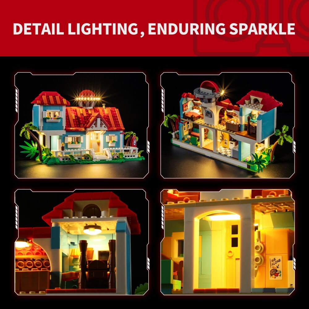 Briksmax 2.0 Light Kit For Lilo and Stitch Beach House #43268