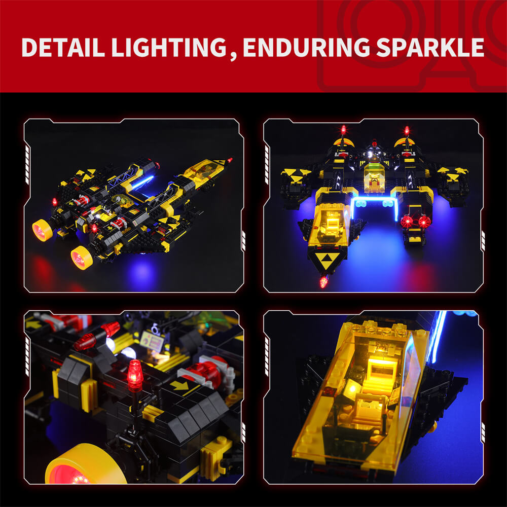 Kit d'éclairage Briksmax 2.0 pour Blacktron Renegade 10355