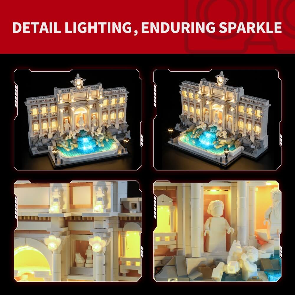 Briksmax 2.0 Light Kit For Trevi Fountain #21062