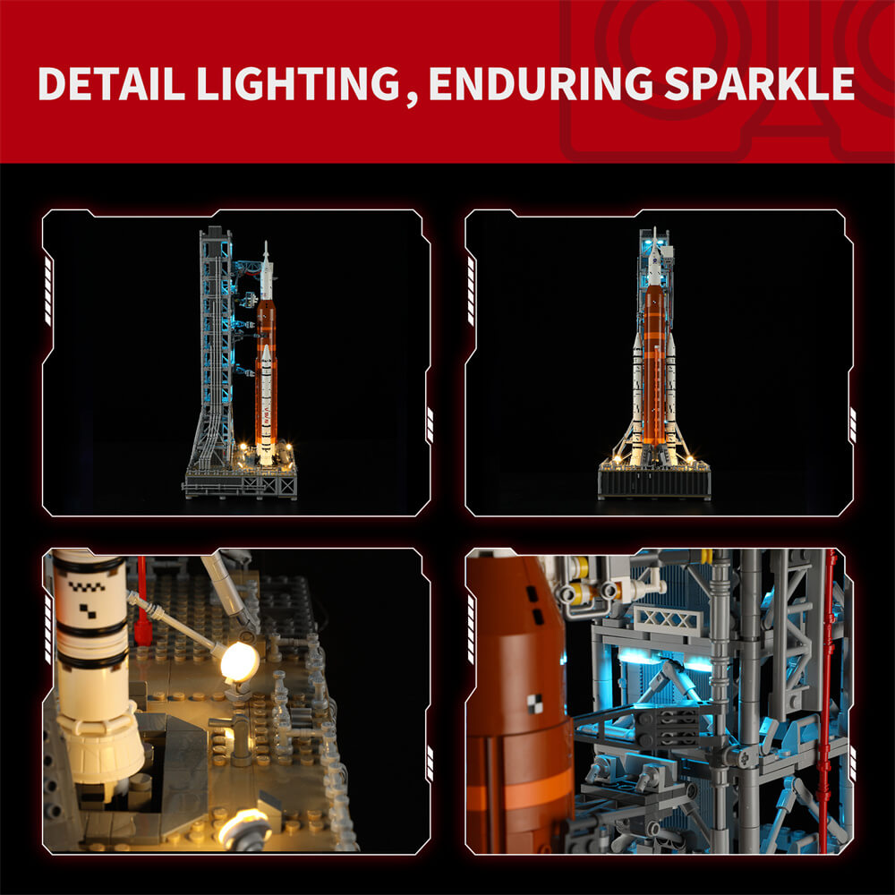 Kit d'éclairage Briksmax 2.0 pour système de lancement spatial Artemis 10341