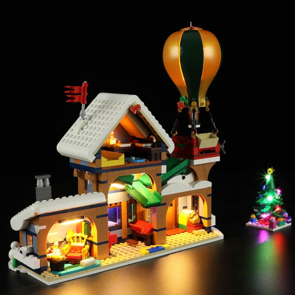 Kit d'éclairage Briksmax 2.0 pour le bureau de poste du Père Noël 10339 - Briksmax