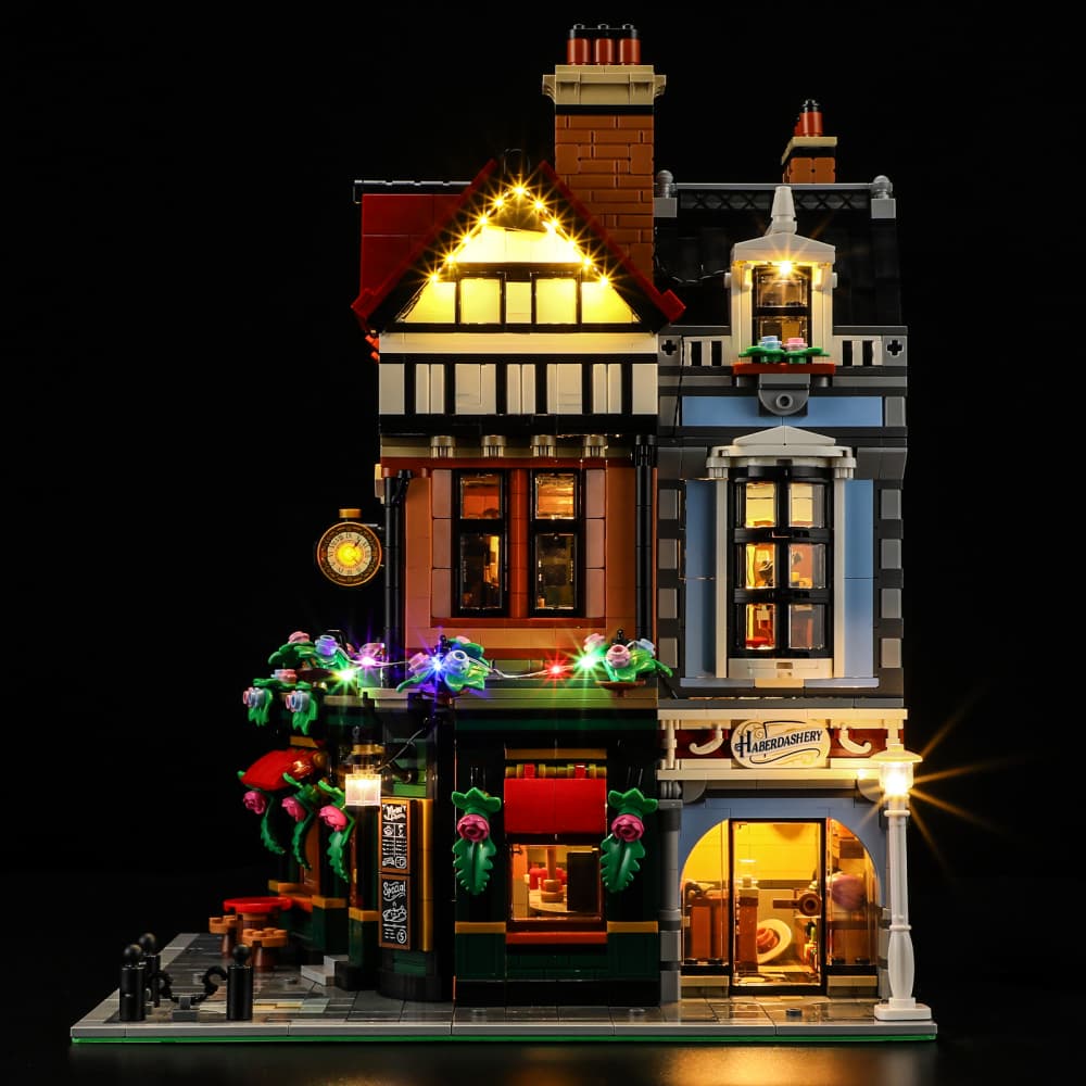 Light Kit For Tudor Corner 10350(Christmas Version)- Briksmax 2.0