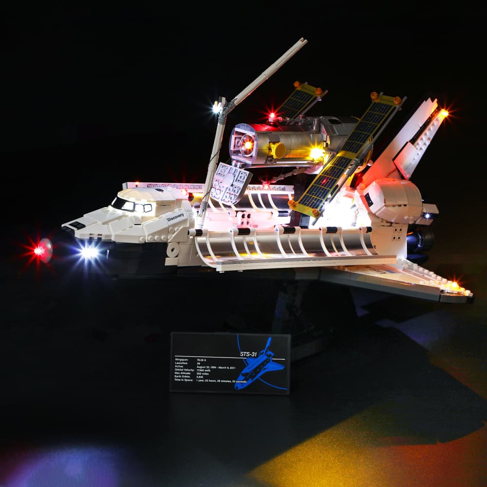 Light Kit For NASA Space Shuttle Discovery 10283 - Briksmax