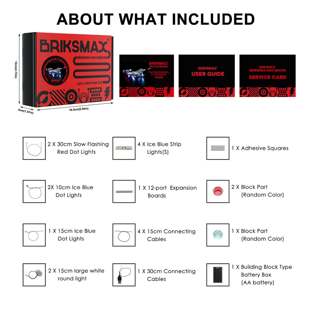 Briksmax Light Kit For The Mandalorian's N-1 Starfighter 75325