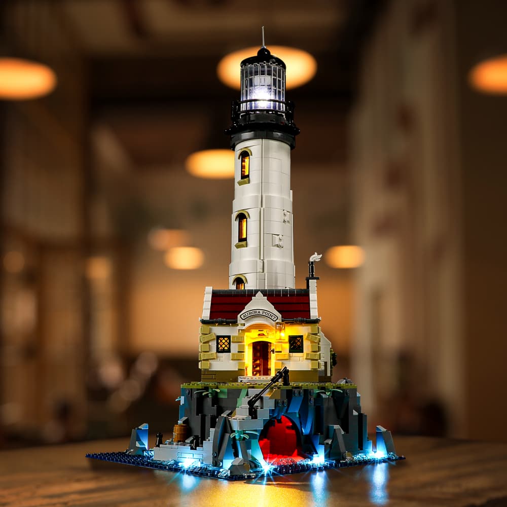 Vitrine en acrylique pour phare motorisé Lego 21335 - Anti-poussière - Transparent - Compatible avec Lego 21335 (modèle non inclus Vitrine en acrylique pour phare motorisé Lego 21335 - Anti-poussière - Transparent - Compatible avec Lego 21335 (modèle non inclus