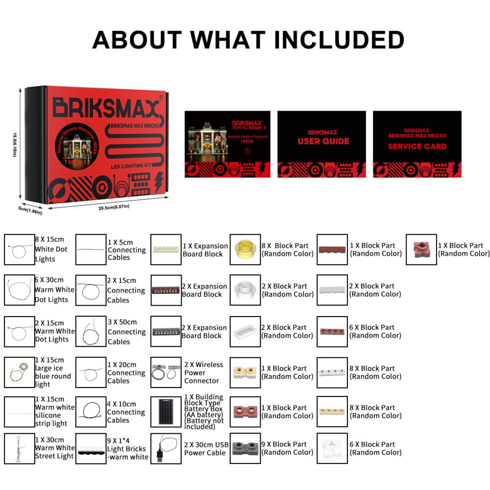 Light Kit for The Natural History Museum 10326 - Briksmax 2.0