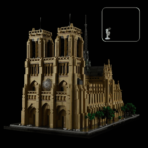 Briksmax 2.0 Light Kit For Notre-Dame de Paris 21061 (Projector Light)