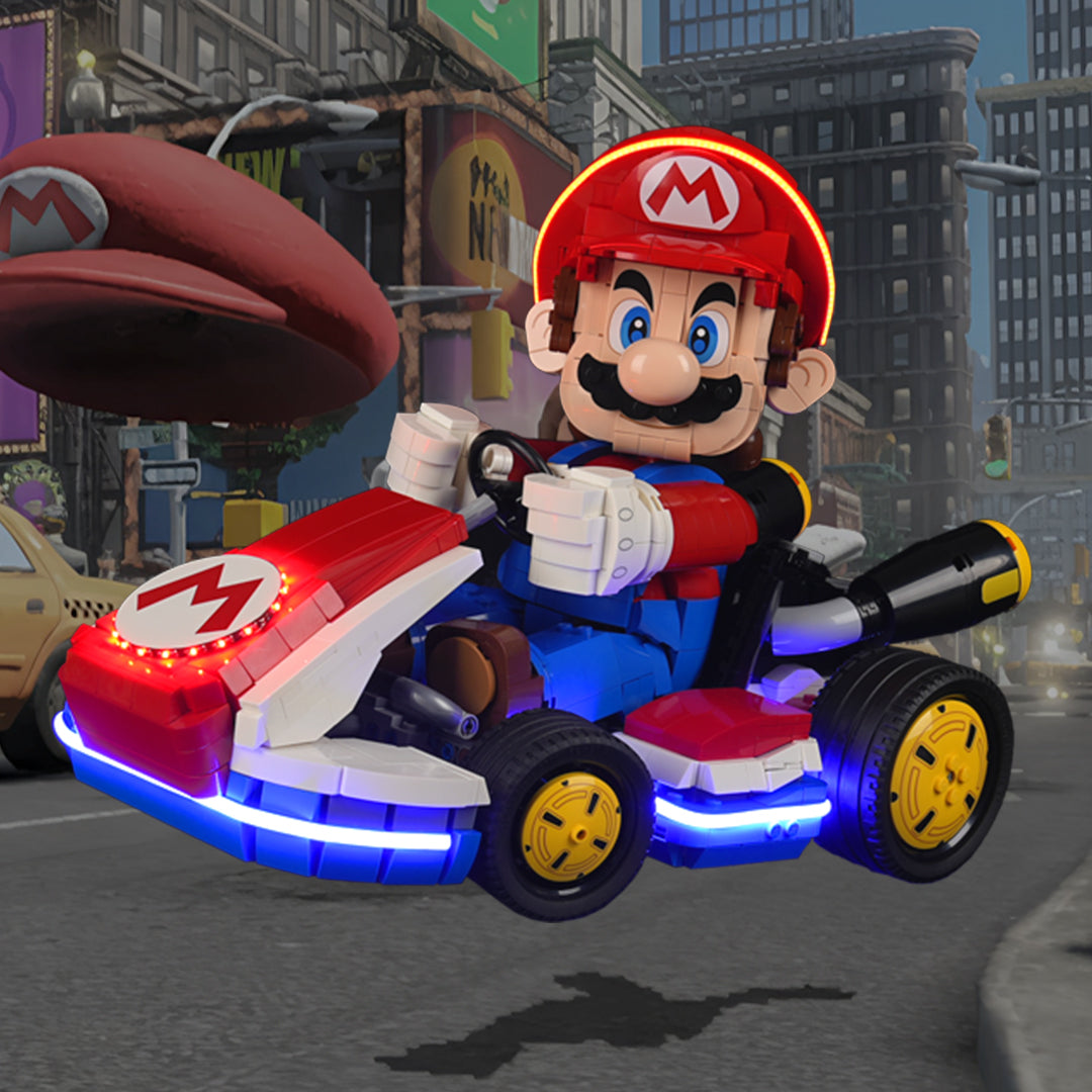 ハマリ Briksmax Light Kit For Mario Kart™ – Mario & Standard Kart #72037