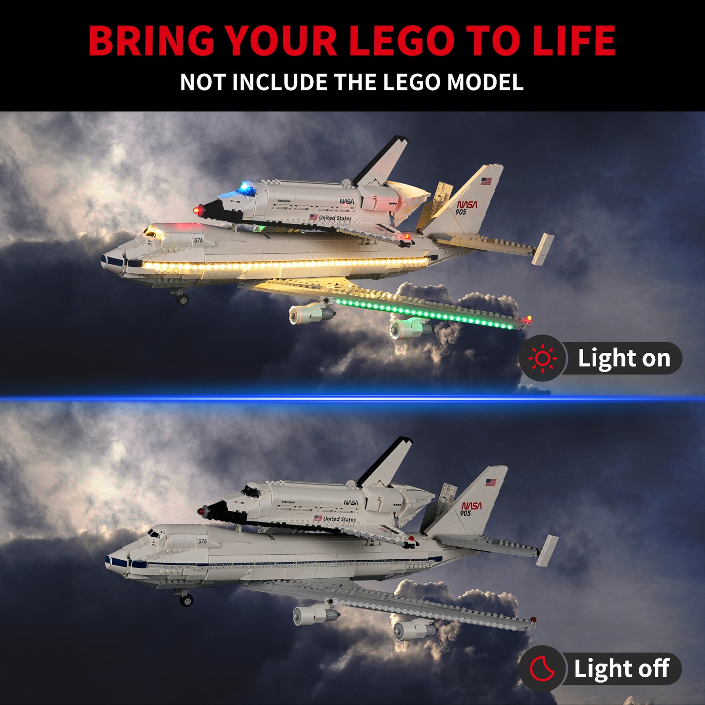 Briksmax Light Kit For Shuttle Carrier Aircraft #10360