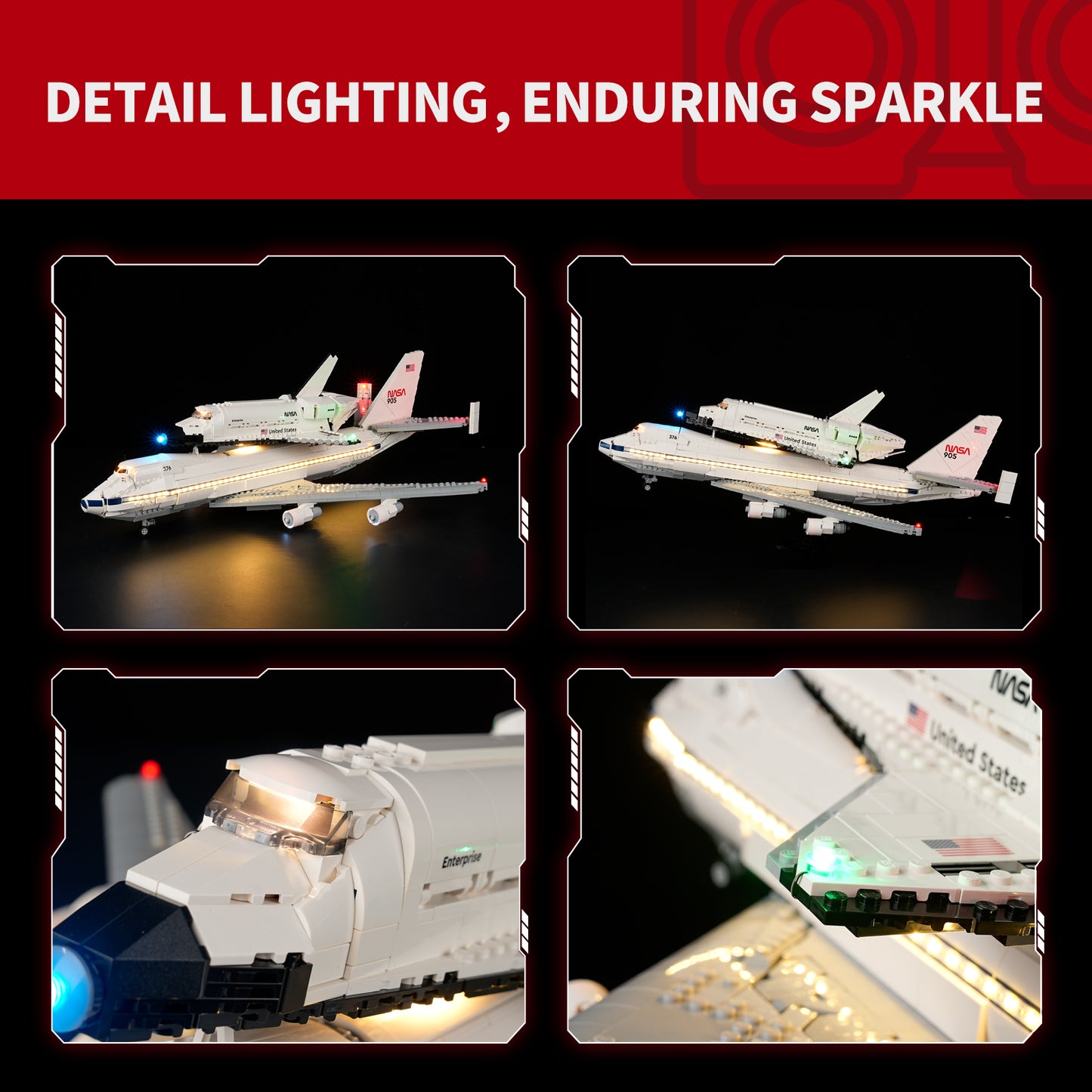 Briksmax Light Kit For Shuttle Carrier Aircraft #10360