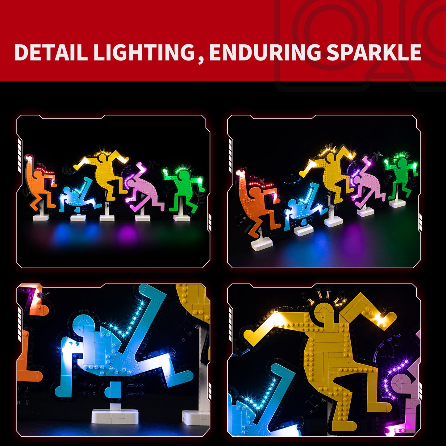 Briksmax Light Kit For Keith Haring – Dancing Figures #31216-4