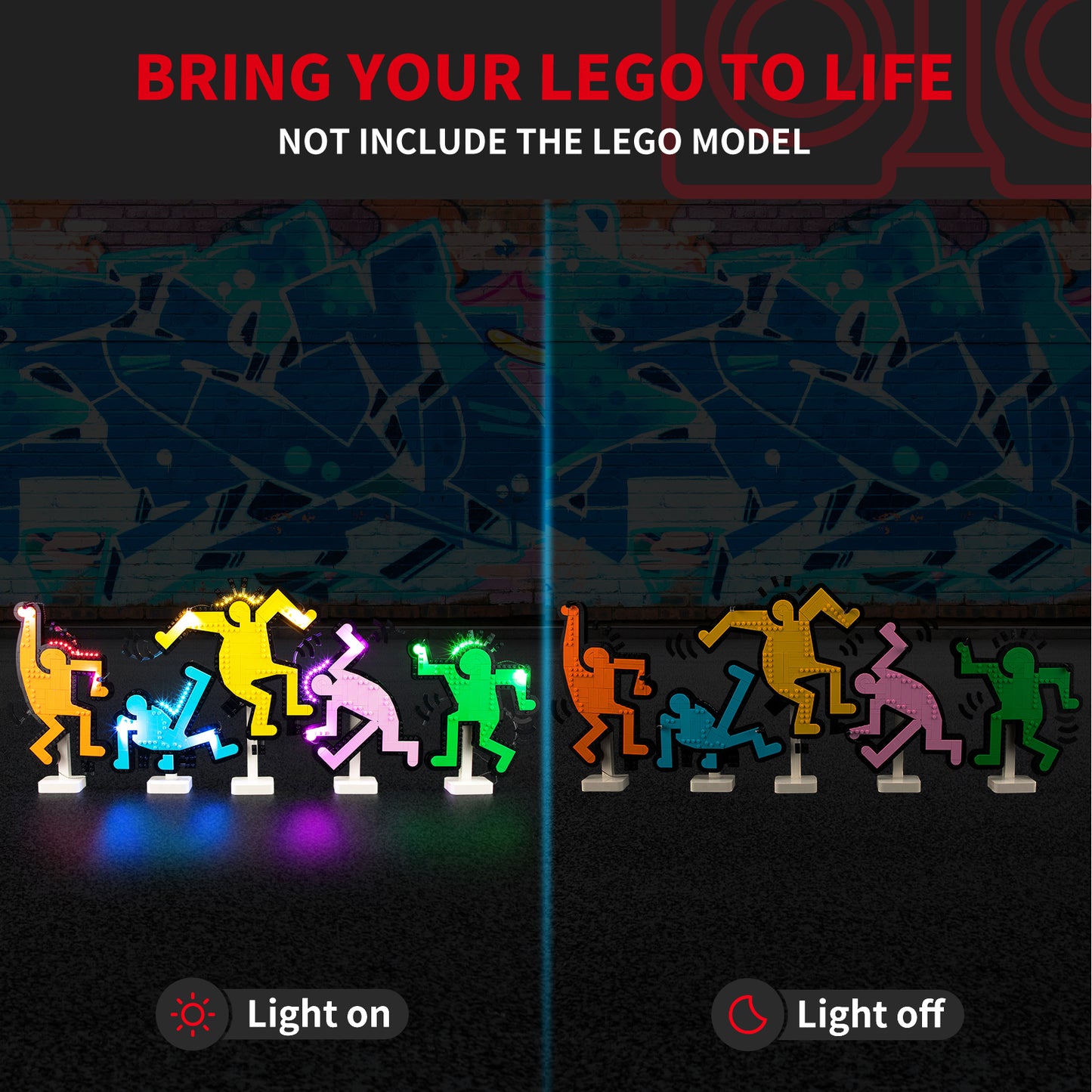 Briksmax Light Kit For Keith Haring – Dancing Figures #31216-3