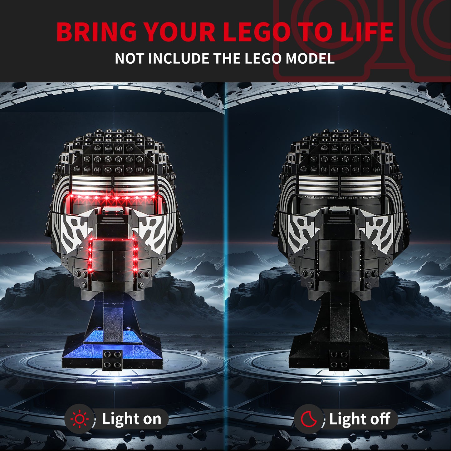 Briksmax 2.0 Light Kit For Kylo Ren Helmet #75415-3