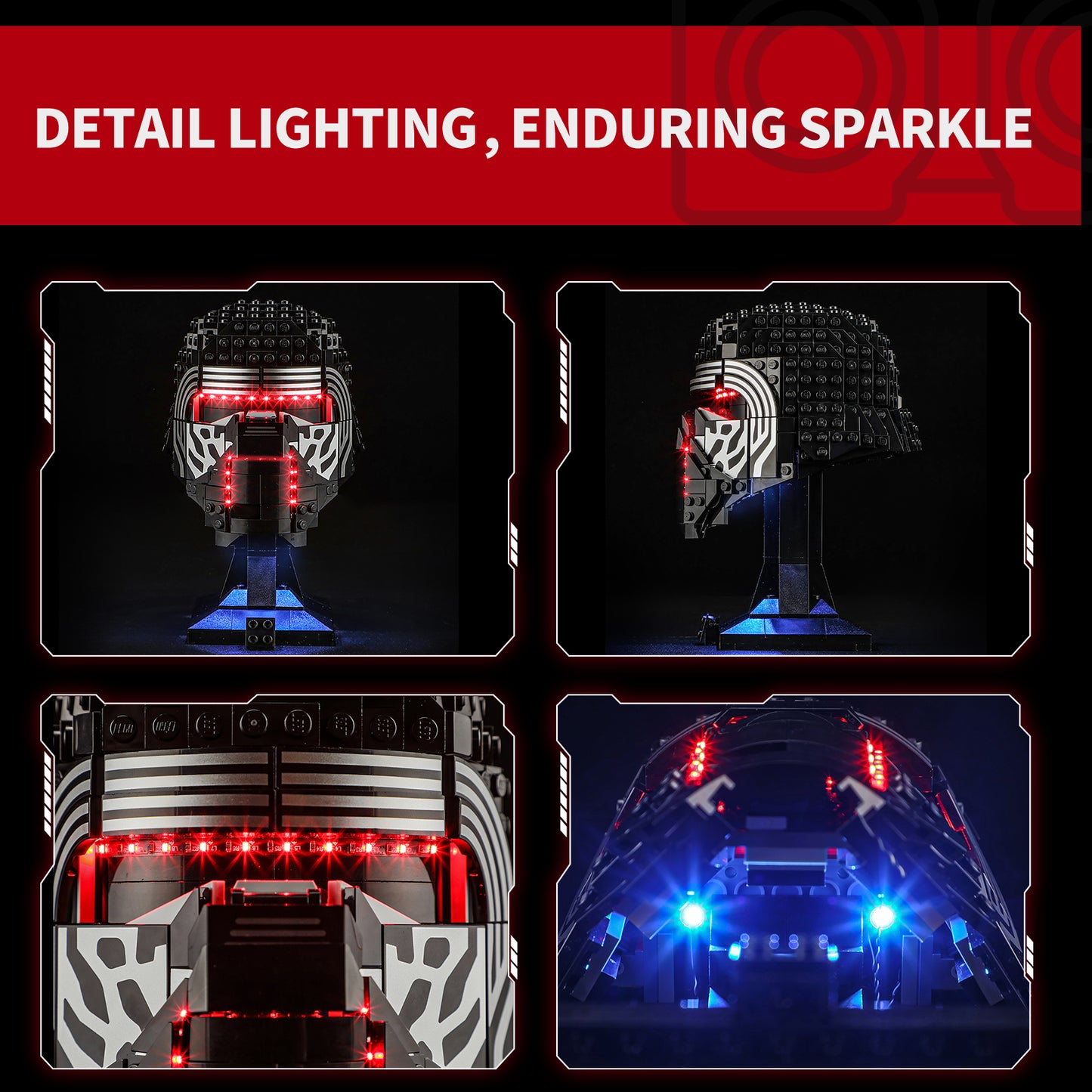 Briksmax 2.0 Light Kit For Kylo Ren Helmet #75415-4