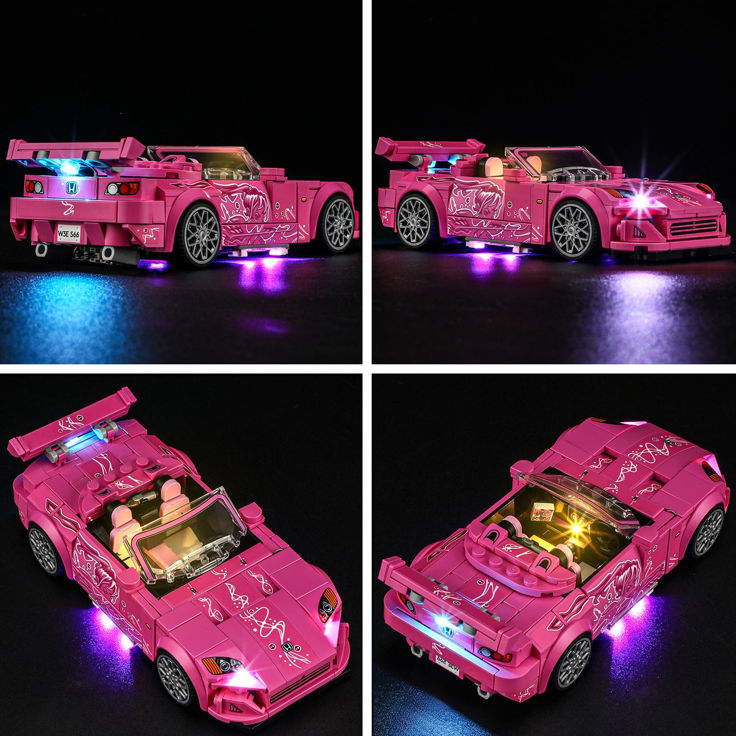 Briksmax Light Kit For LEGO 2 Fast 2 Furious Honda S2000 #77241-12