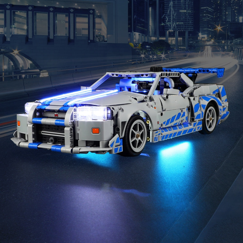 Briksmax 2.0 Light Kit For LEGO 2 Fast 2 Furious Nissan Skyline GT-R (R34) Car #42210 -1