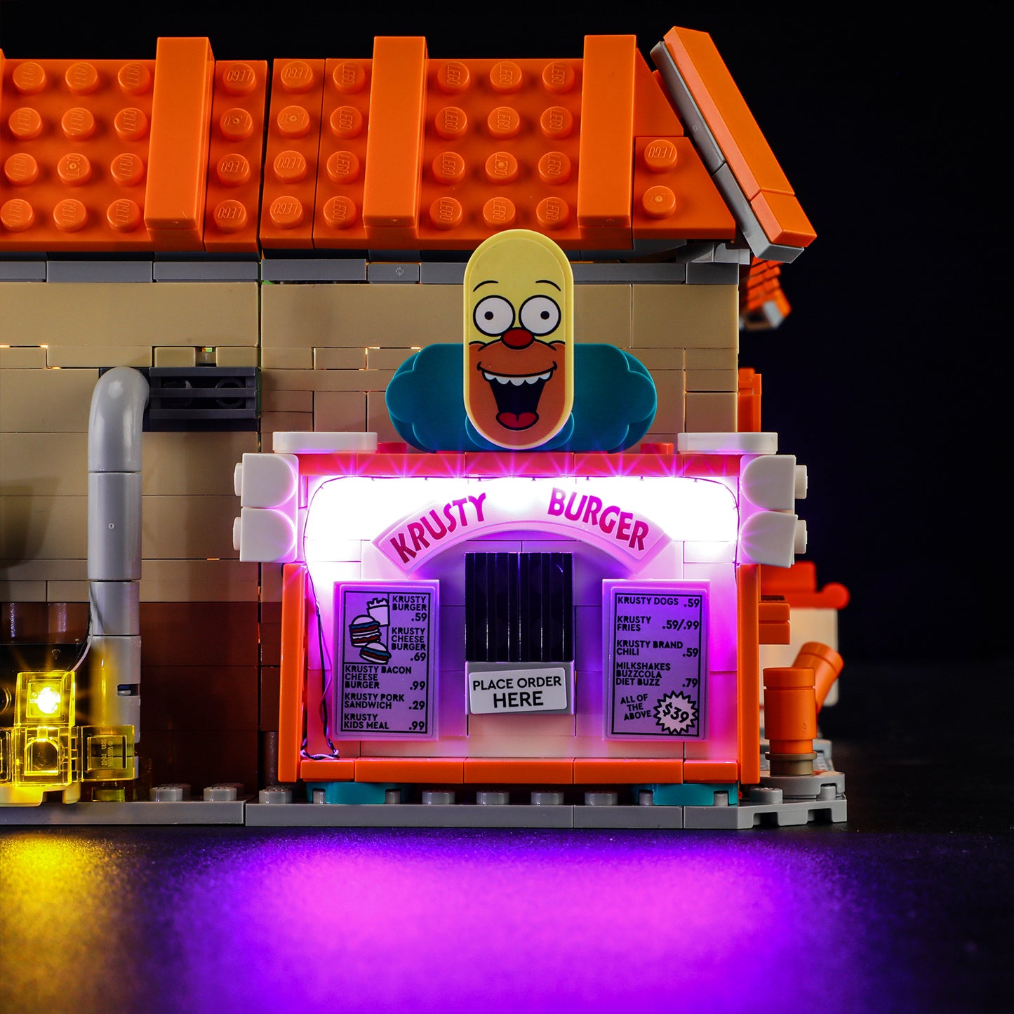 Briksmax 2.0 Light Kit For The Simpsons™: Krusty Burger #10352-11