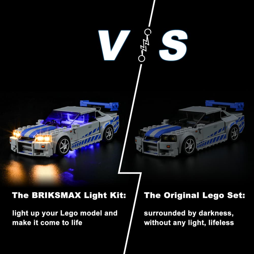 Briksmax Light Kit For 2 Fast 2 Furious Nissan Skyline GT-R (R34) 76917