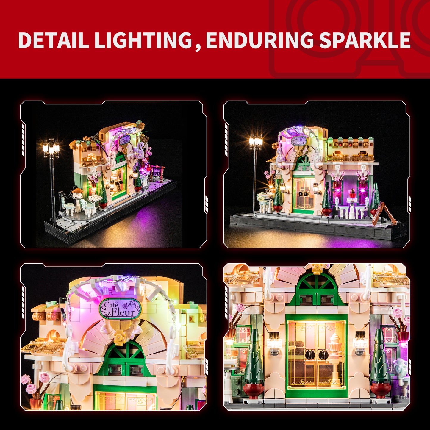 Briksmax 2.0 Light Kit For LEGO French Café #10362-4