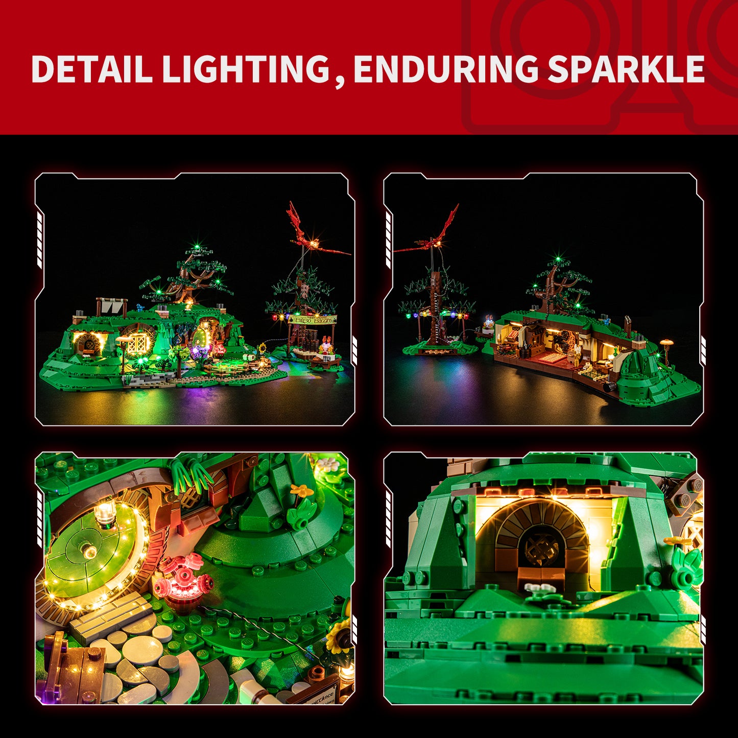 Briksmax 2.0 Light Kit For LEGO The Lord of the Rings: The Shire #10354-5