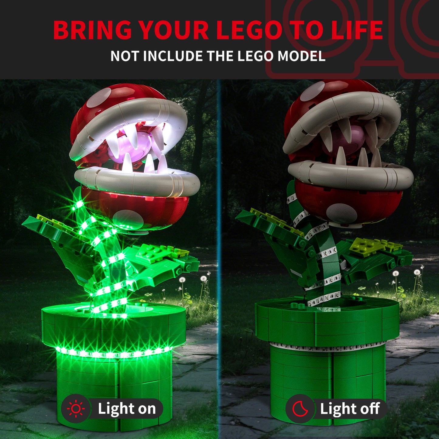 Briksmax Light Kit For Super Mario Piranha Plant #71426-4