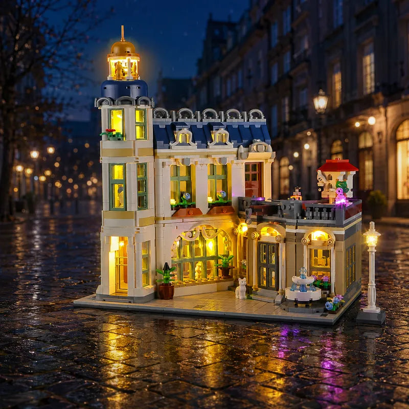 Light Kit for LEGO Shopping Street – Charming Night Glow – Briksmax