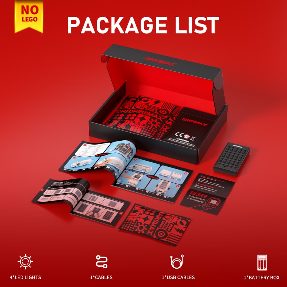 Beleuchtungsset für Lightning McQueen 77255 – Briksmax 2.0