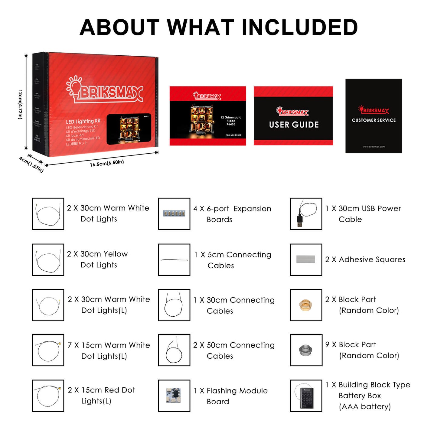 Briksmax Light Kit For 12 Grimmauld Place 76408
