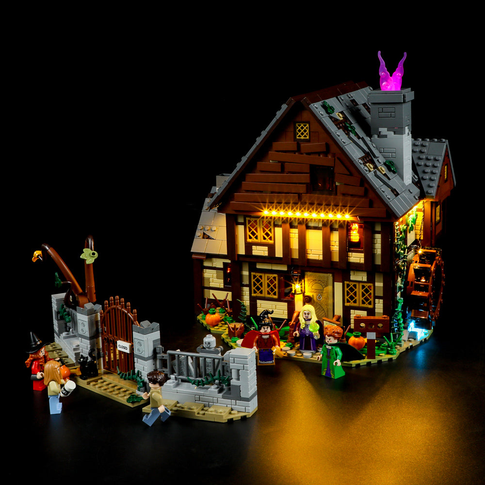 Light Kits For Disney Hocus Pocus: The Sanderson Sisters' Cottage 21341-Briksmax