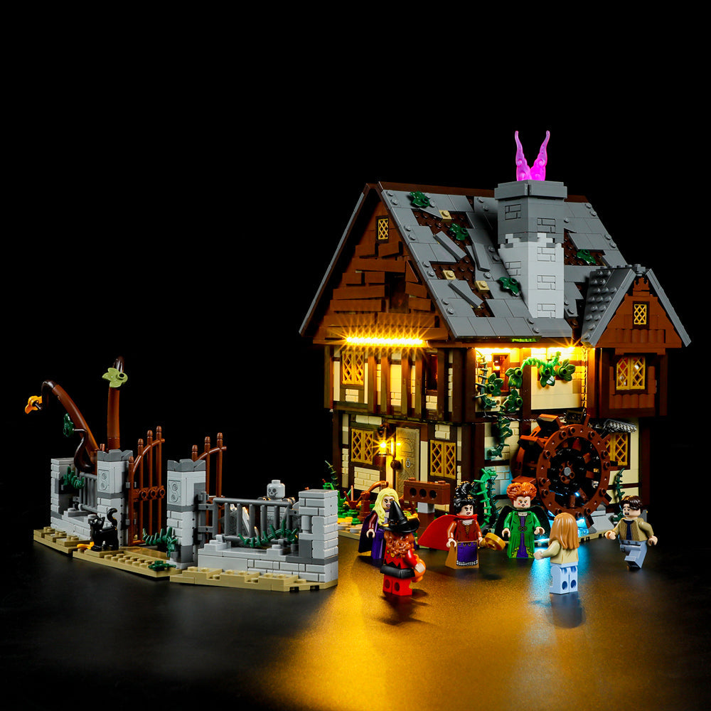 Light Kits For Disney Hocus Pocus: The Sanderson Sisters' Cottage 21341-Briksmax