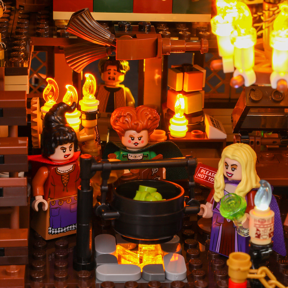 Light Kits For Disney Hocus Pocus: The Sanderson Sisters' Cottage 21341-Briksmax