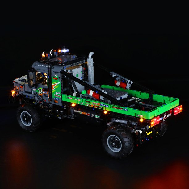 BRIKSMAX LED Lighting Kit for 4x4 Mercedes-Benz Zetros Trial Truck Compatible with 42129 Building Model, Light Set with Remote Control(Not Include The Building Set)