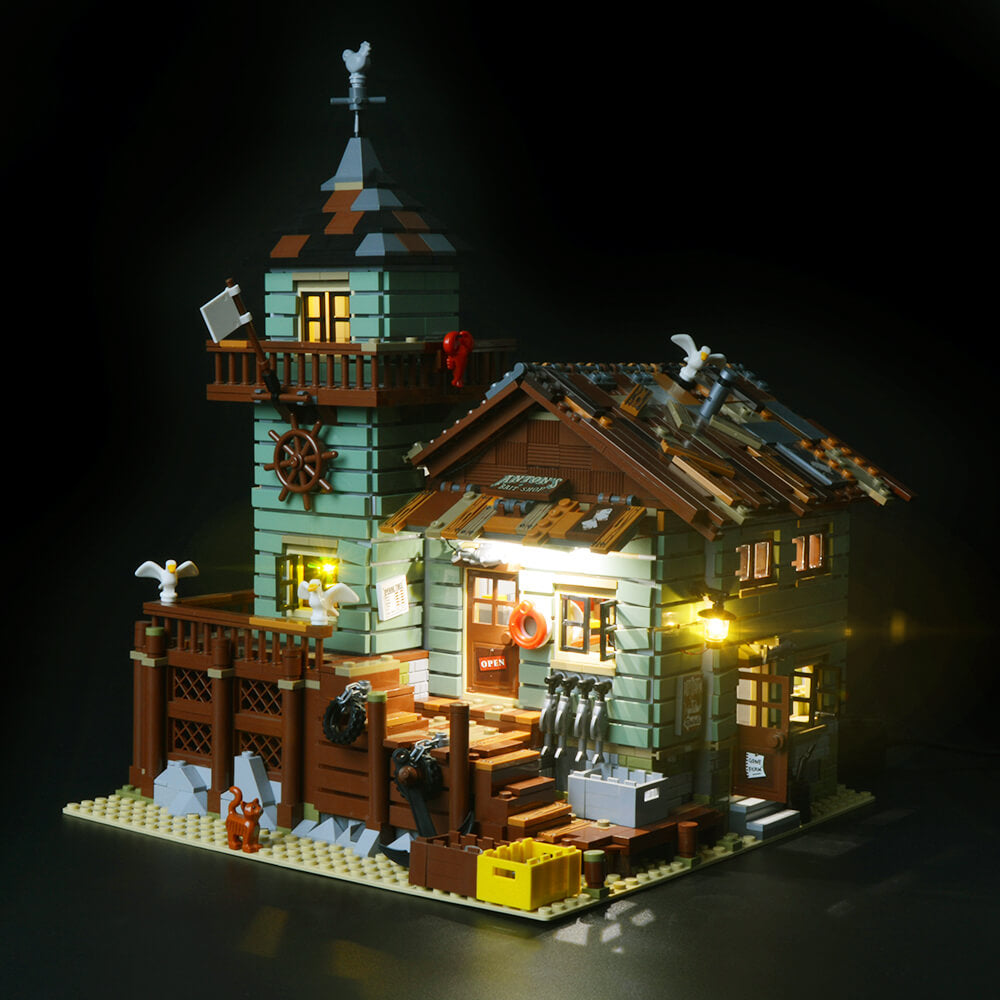 BriksMax- Lighting Kit For Lego Old Fishing Store 21310 – Briksmax