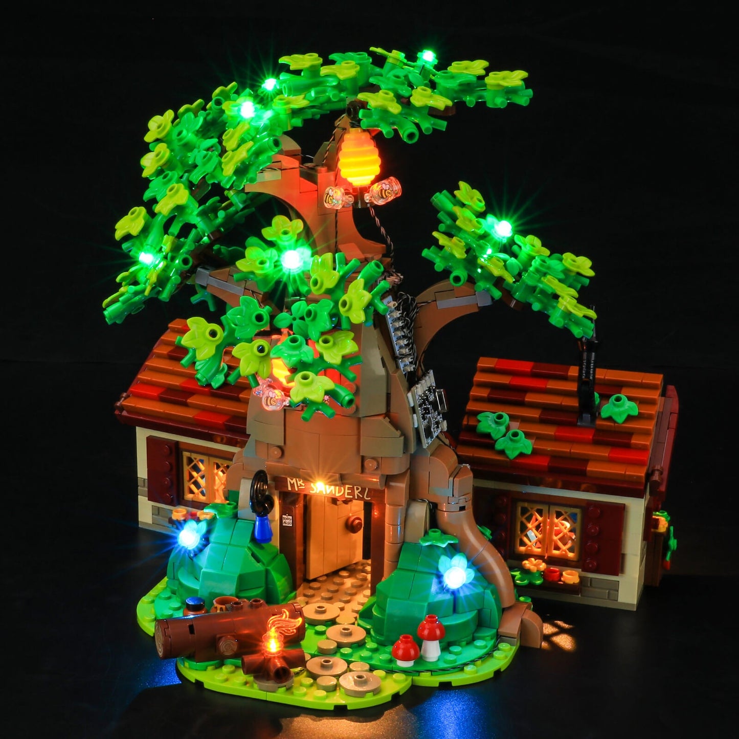 add lights to winnie the pooh lego set