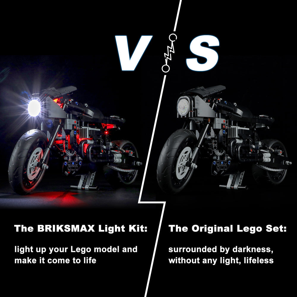 Kit d'éclairage pour THE BATMAN – BATCYCLE™ 42155