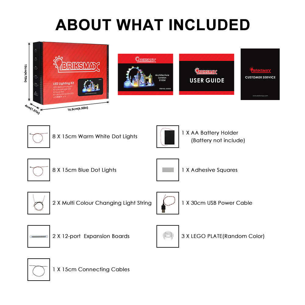 Briksmax Light Kit For London Skyline Collection 21034