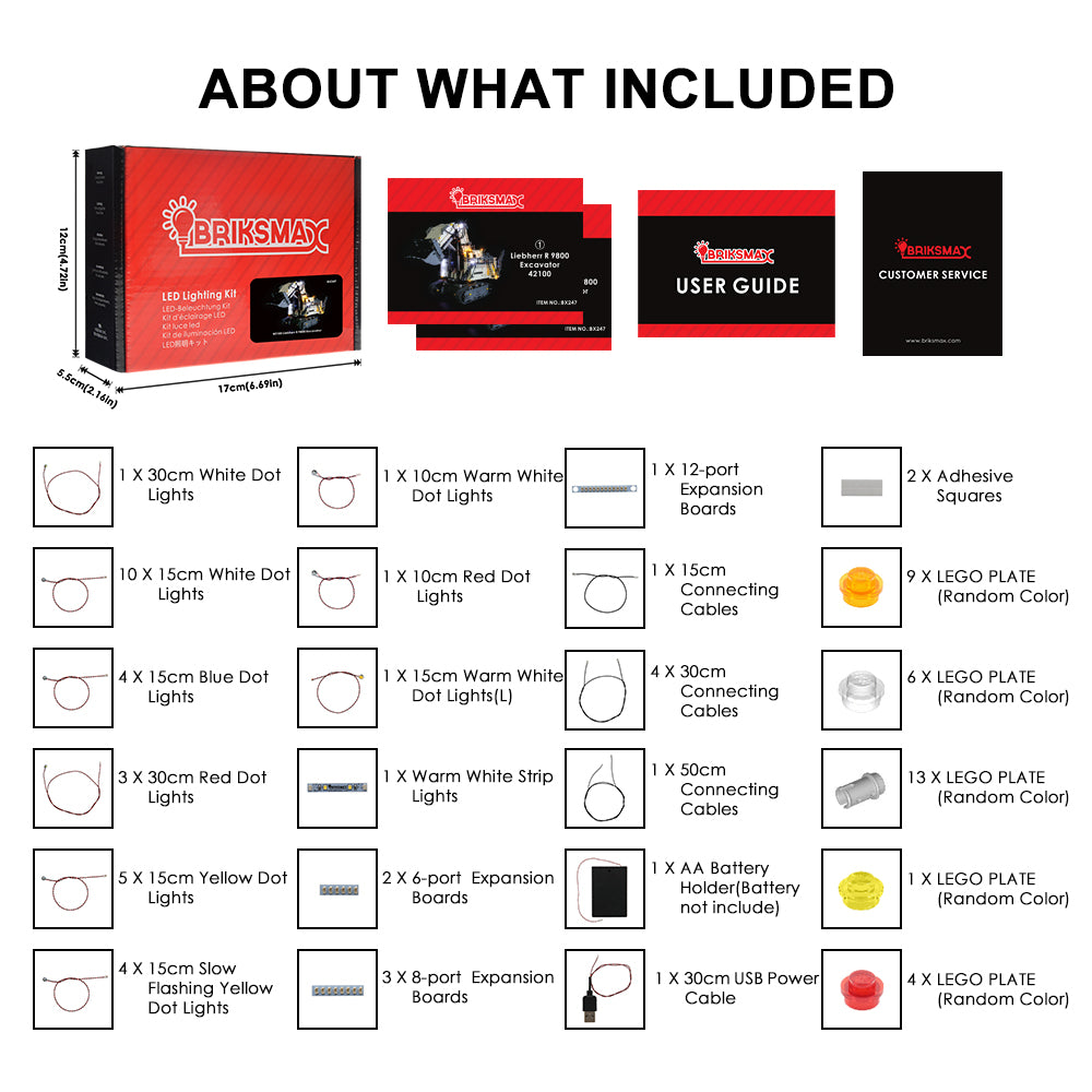 Briksmax Light Kit For Liebherr R 9800 42100