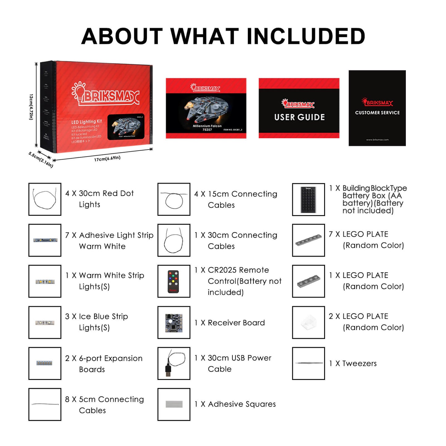 Light Kit For Millennium Falcon 75257