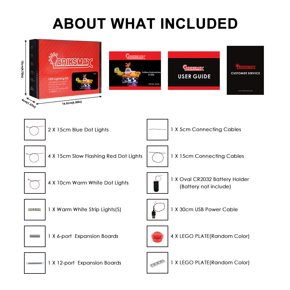 Briksmax Light Kit For Yellow Submarine 21306