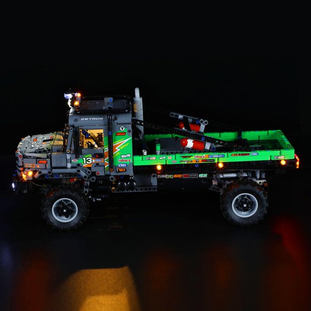 BRIKSMAX LED Lighting Kit for 4x4 Mercedes-Benz Zetros Trial Truck Compatible with 42129 Building Model, Light Set with Remote Control(Not Include The Building Set)